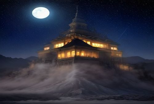 星奈爱室内棚拍写真，简约布景配合冷调灯光突出人物轮廓