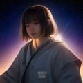 星奈爱资讯站资料核实编辑正面肖像，穿着简约职业装，表情专注